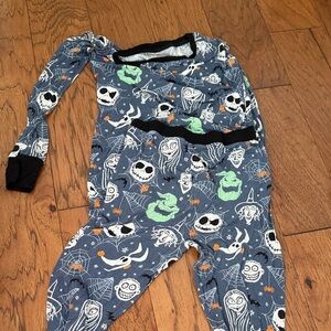 Little Sleepies Halloween Themed Pajama Set - Blue and Green